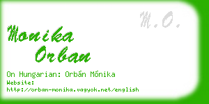 monika orban business card